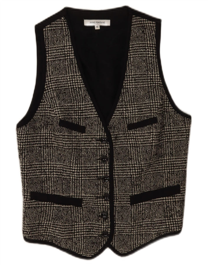 Gilet da donna Anne Fontaine EU 40 Lana pied de poule grigio medio