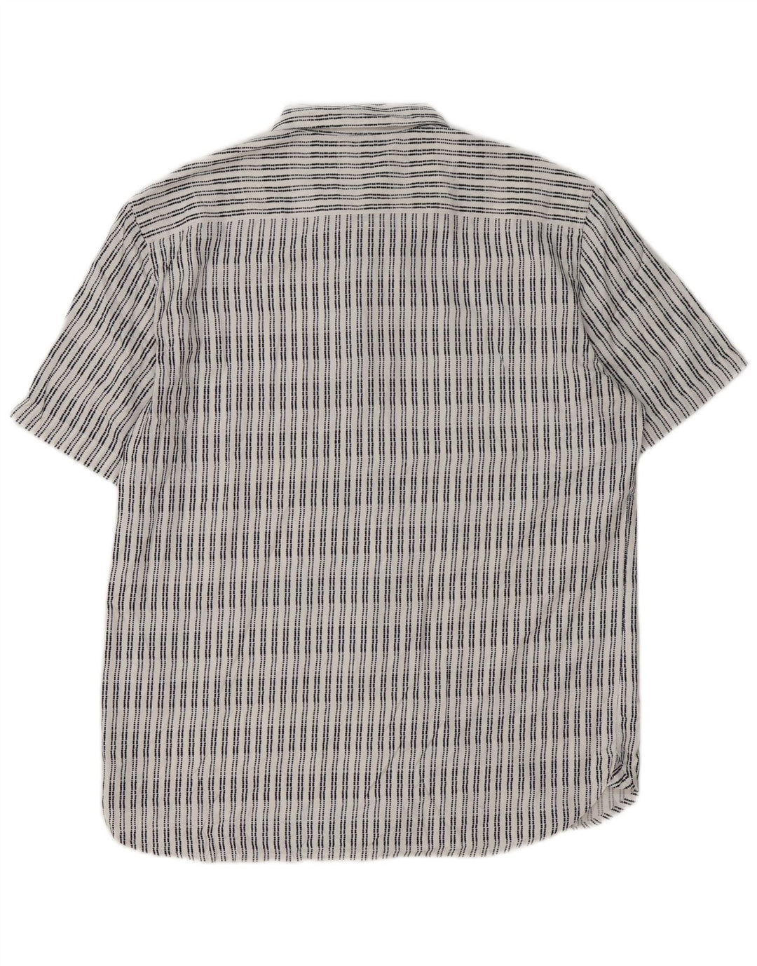 Camicia da uomo a maniche corte French Connection in viscosa a righe bianche grandi