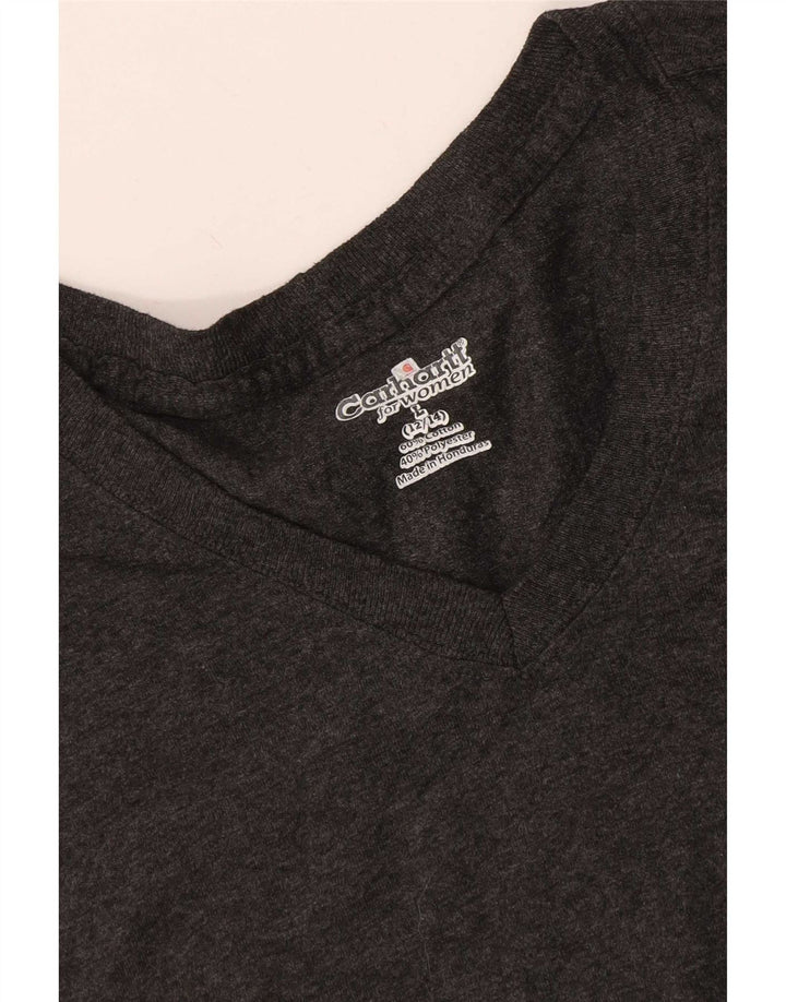 T-shirt da donna Carhartt Top US 12/14 grande cotone grigio