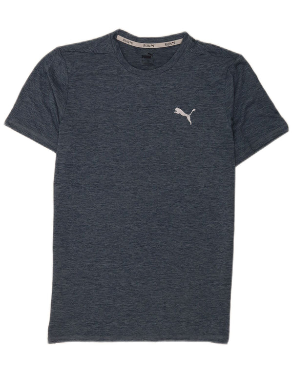 T-shirt da uomo Puma Top Small blu navy screziato