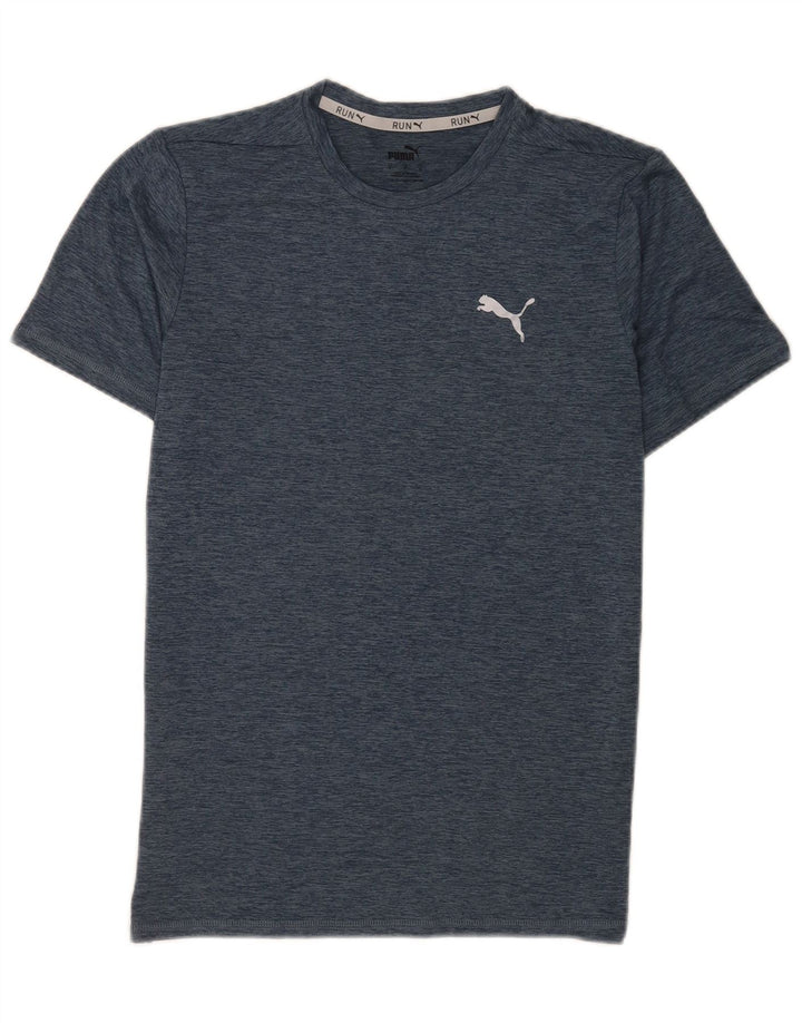 T-shirt da uomo Puma Top Small blu navy screziato