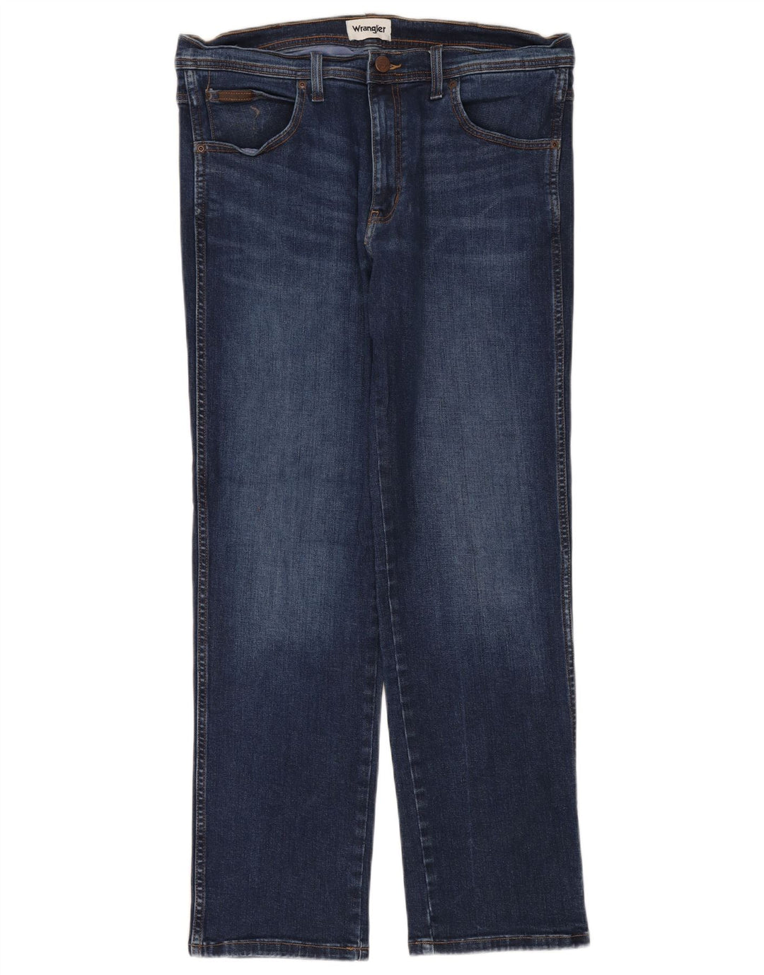 Jeans dritti da uomo Wrangler W36 L32 cotone blu