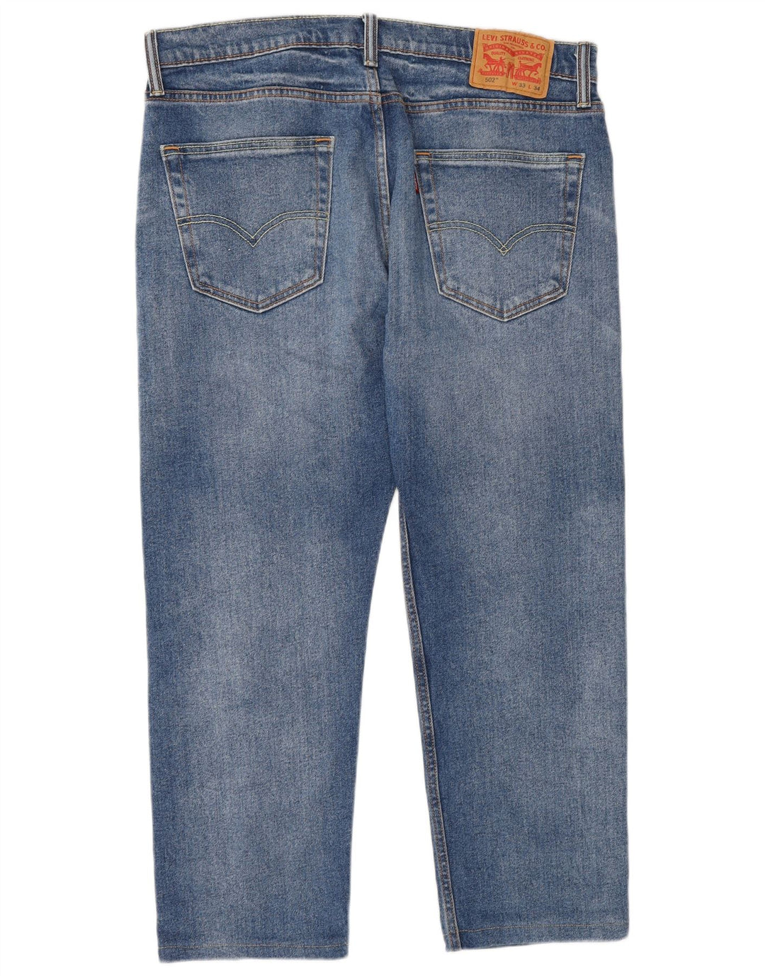 Levi's Uomo 502 Jeans affusolati W33 L28 Cotone blu