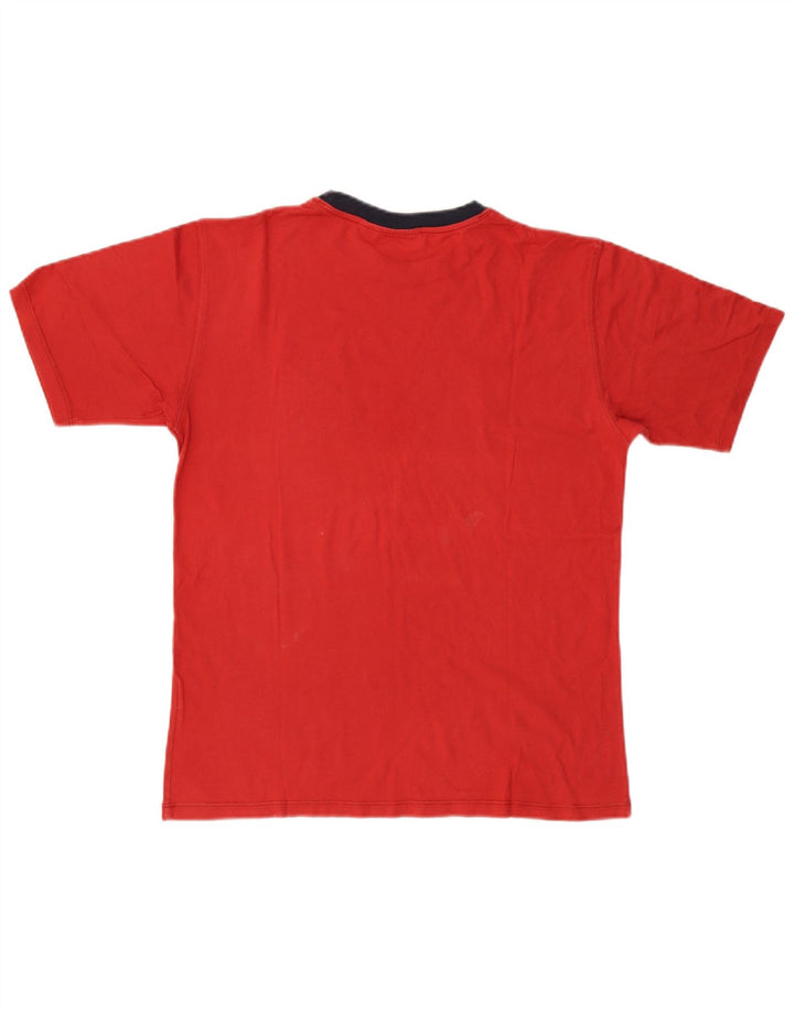 T-shirt grafica da uomo WOOLRICH Top in cotone rosso medio