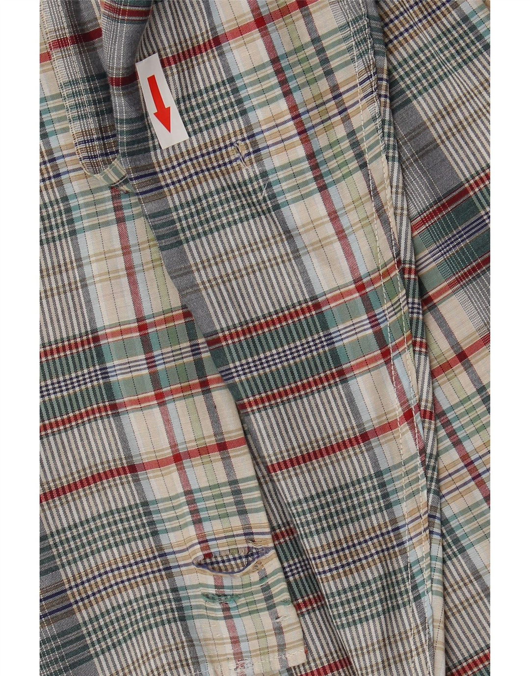 Camicia in flanella da uomo Henry Cottons taglia 41 16 grande quadretto multicolore