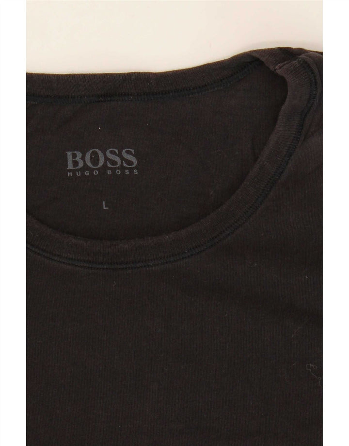 T-shirt da uomo Hugo Boss Top grande nera