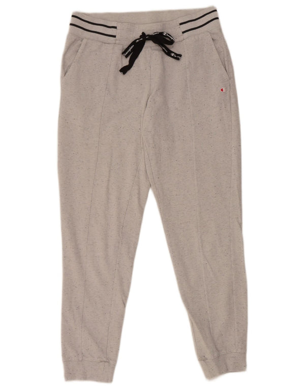 Pantaloni da tuta da donna Champion Joggers UK 12 Cotone chiazzato grigio medio