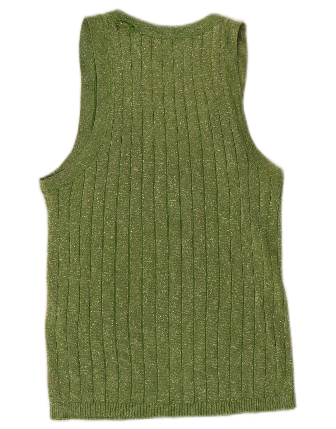 Canotta da donna Zara UK 10 piccola viscosa screziata verde
