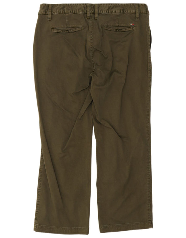 Pantaloni corti da donna Tommy Hilfiger US 12 Large W34 L25 cotone kaki