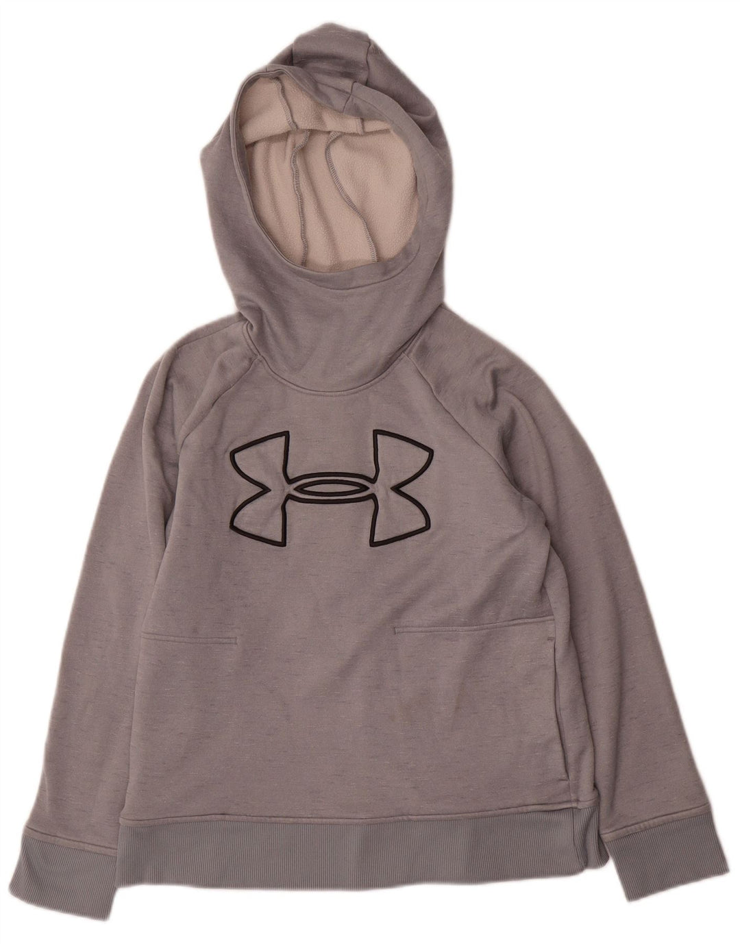 Felpa con cappuccio grafica da donna Under Armour UK 14 Poliestere grigio medio