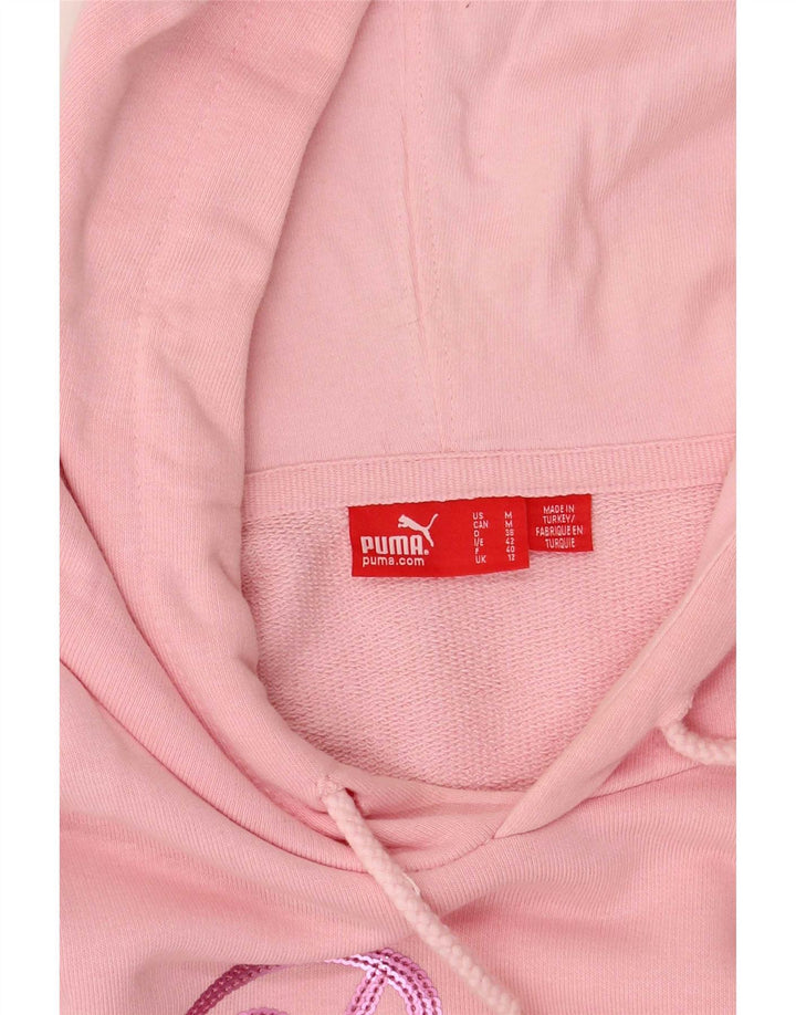 Felpa con cappuccio grafica da donna Puma UK 12 rosa medio