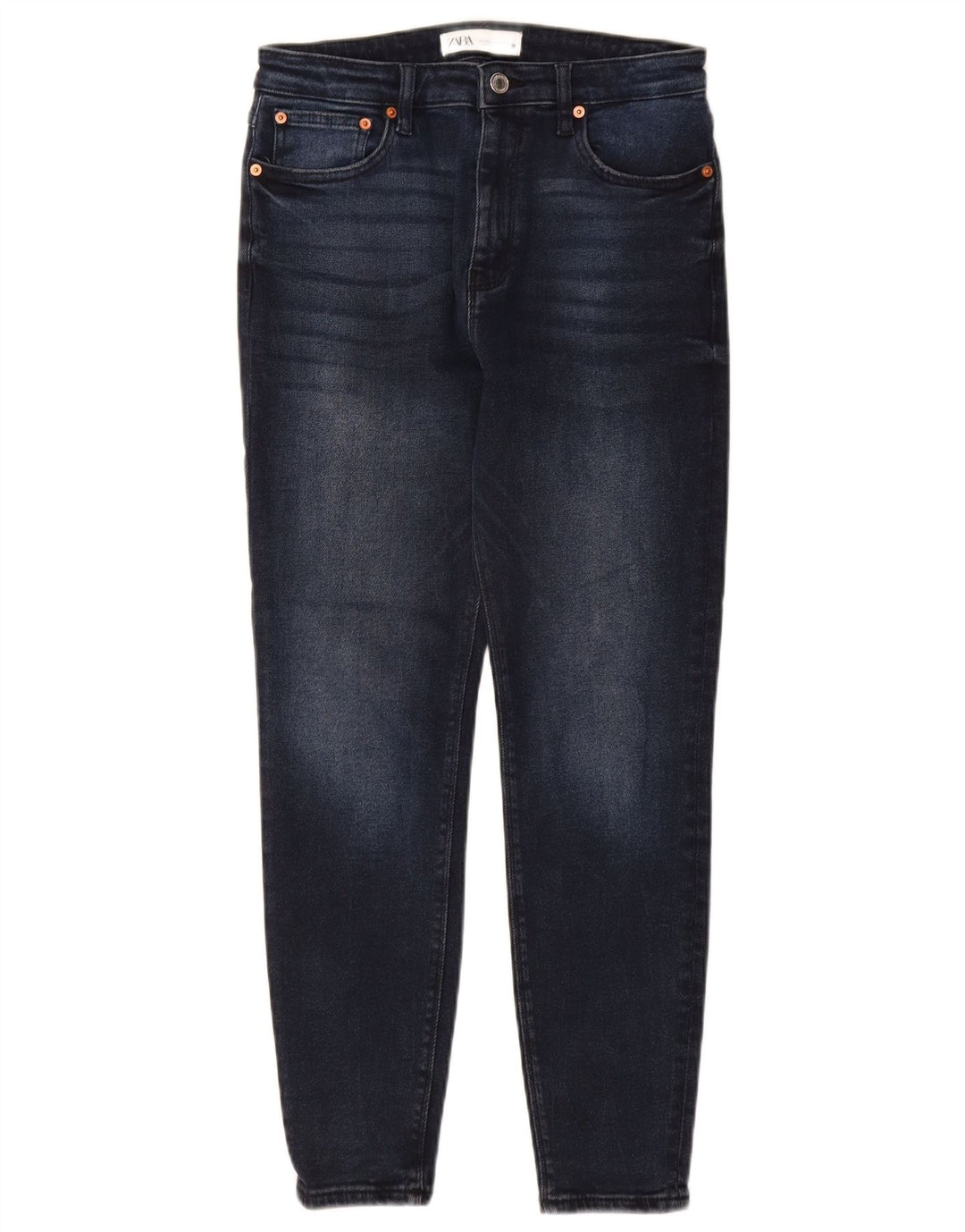 Jeans skinny da donna ZARA EU 40 medio W30 L27 cotone blu navy