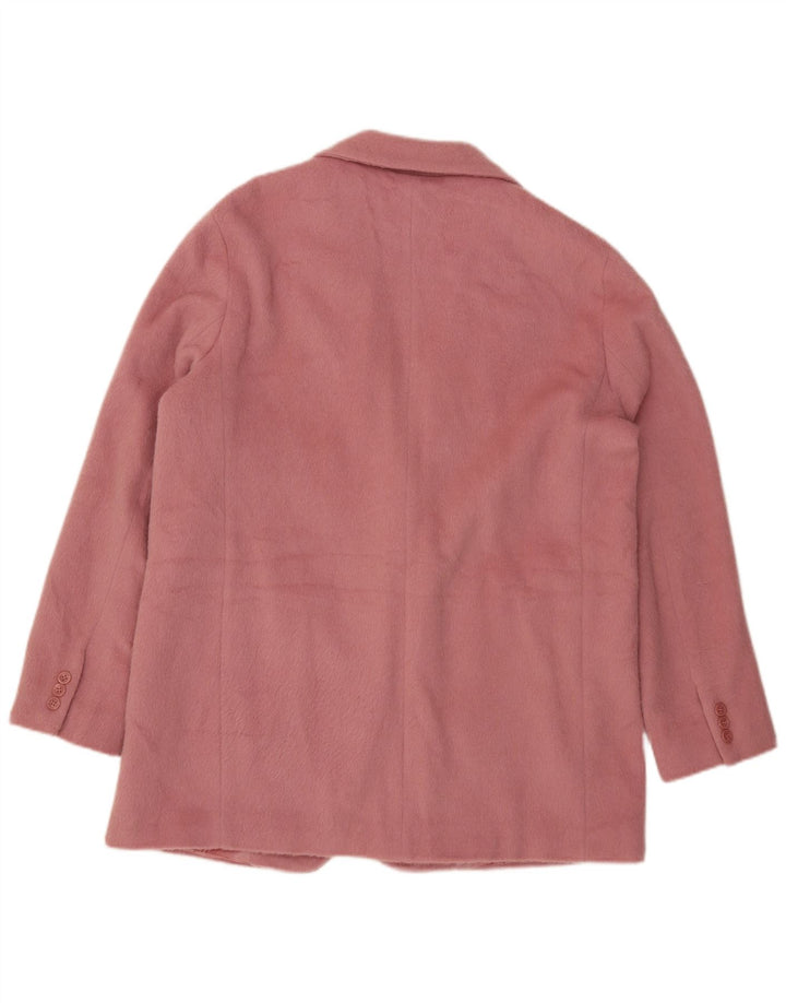 Giacca blazer a 2 bottoni lunga da donna Marella IT 48 XL lana rosa