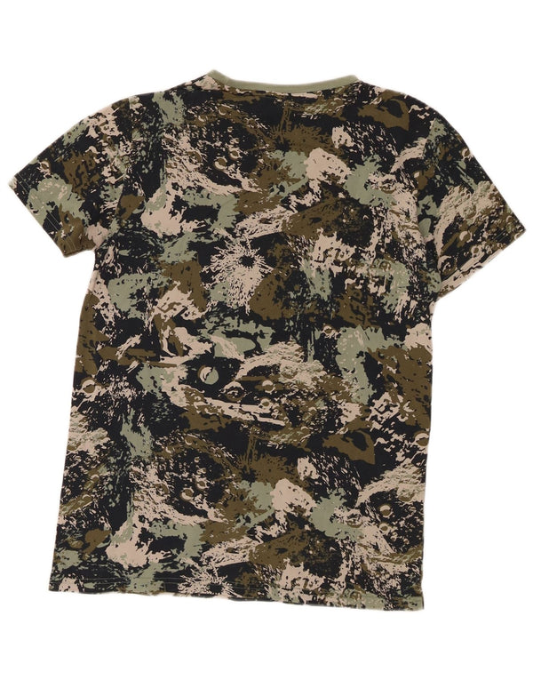 T-shirt grafica da ragazzo Puma Top 15-16 anni 2XL cotone mimetico verde