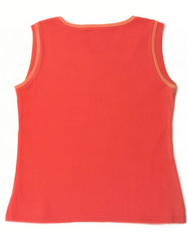 Canotta Champion da donna Easy Fit UK 14 cotone rosso medio