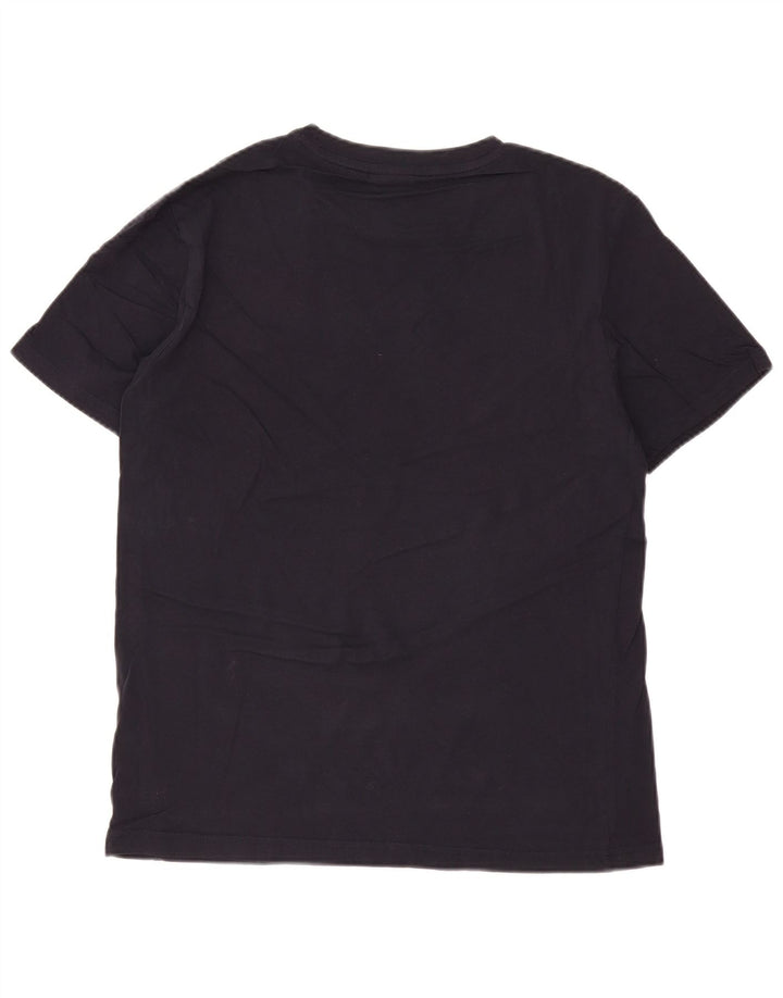 T-shirt grafica da uomo CHAMPION Top in cotone blu navy medio