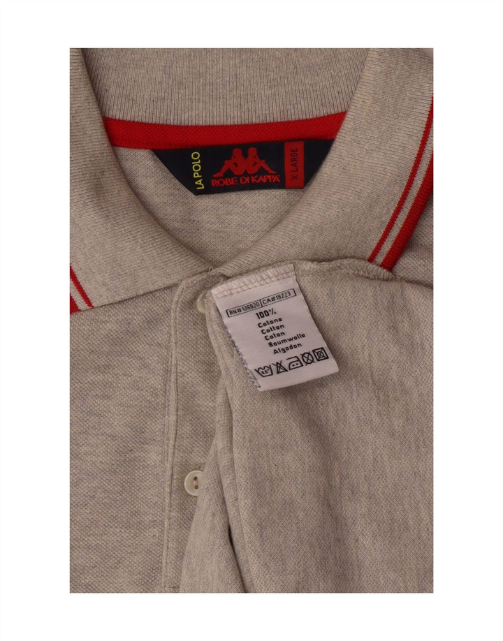 Polo Kappa Uomo XL Cotone Grigio