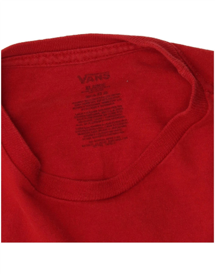 Maglietta grafica da bambino Vans 14-15 anni XL Rossa