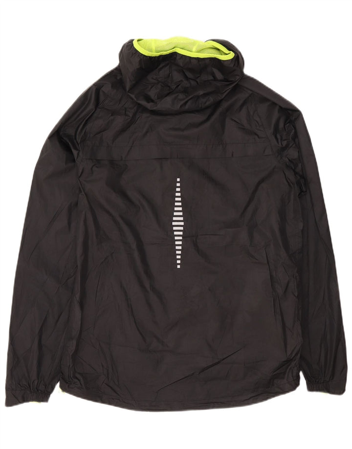Giacca antipioggia da uomo con cappuccio Mountain Warehouse UK 38 poliestere nero medio