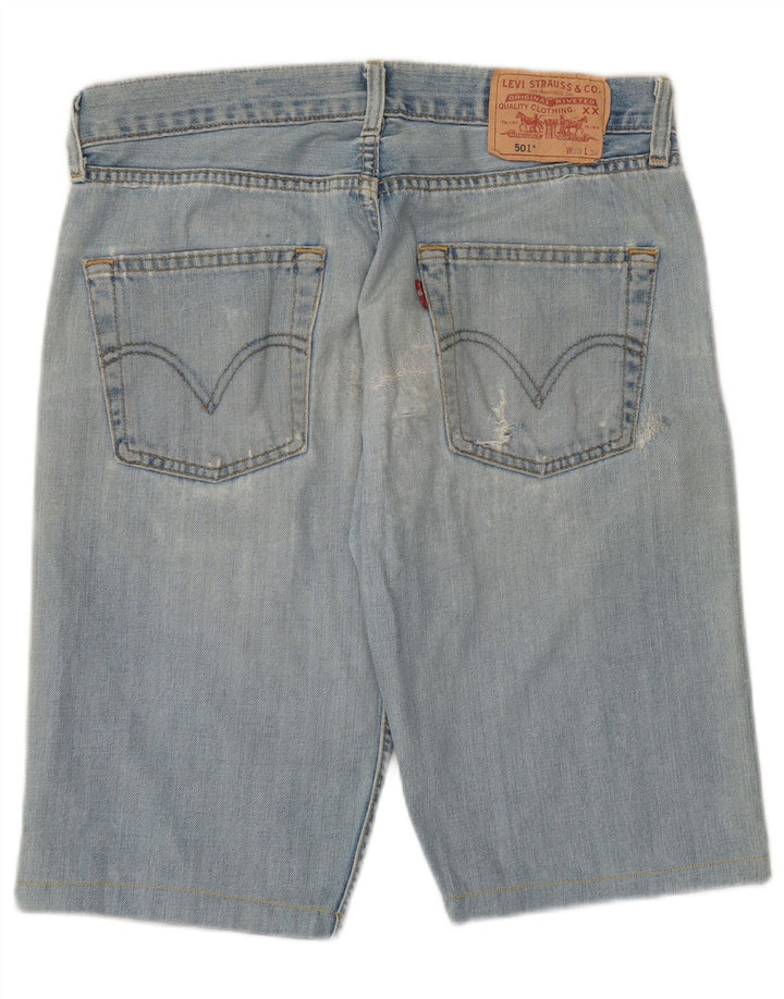 LEVI'S Mens 501 Denim Shorts W30 Medium  Blue Cotton