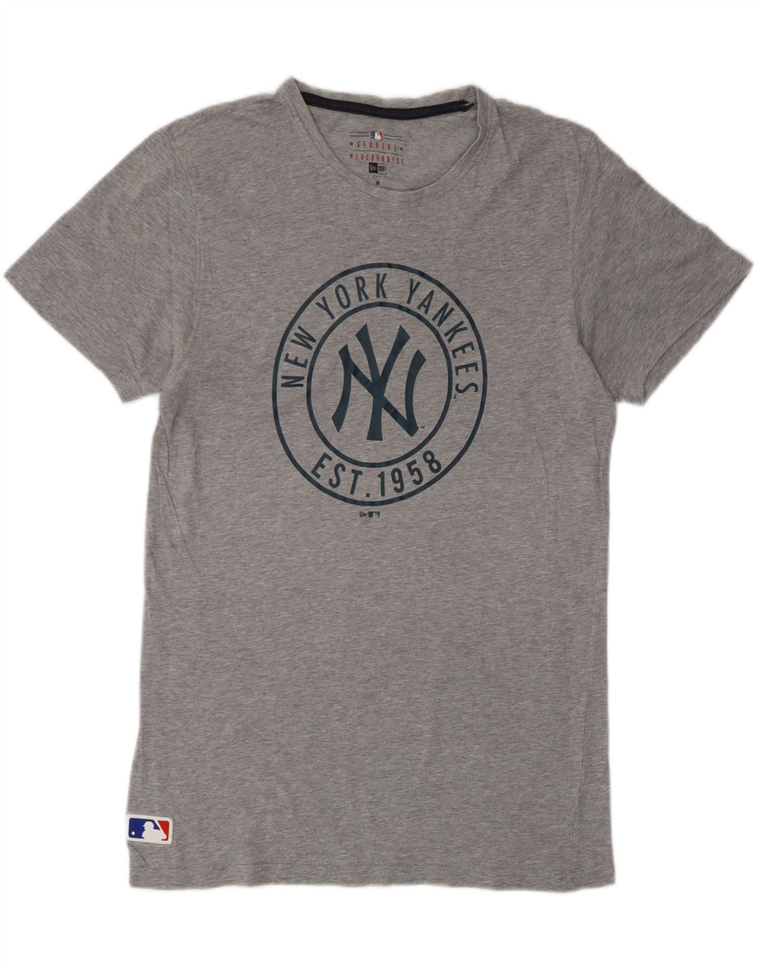 GENUINE MERCHANDISE Mens New York Yankees Graphic T-Shirt Top Medium Grey Vintage Genuine Merchandise and Second-Hand Genuine Merchandise from Messina Hembry 