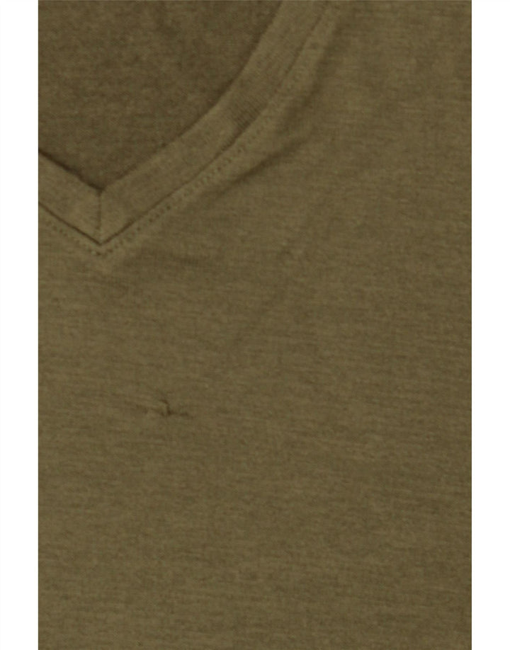 ORVIS Womens T-Shirt Top UK 10 Small Green Polyester Vintage Orvis and Second-Hand Orvis from Messina Hembry 