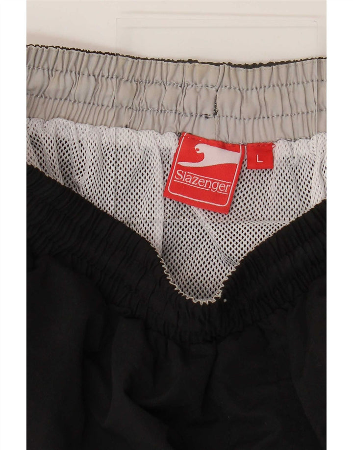 Pantaloncini da bagno da uomo Slazenger grandi color nero