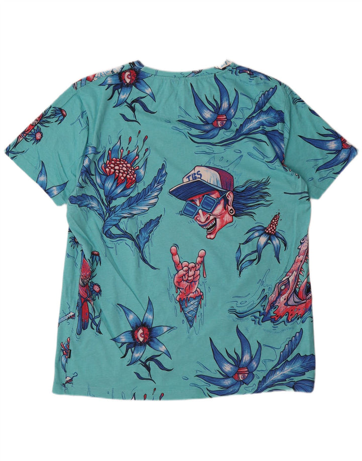 T-shirt grafica da uomo con vestibilità regolare Cropp 2XL Turchese