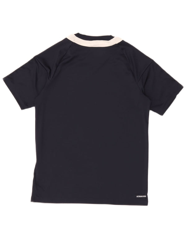Maglietta Adidas Aeroready per ragazzi, 13-14 anni, colore blu navy