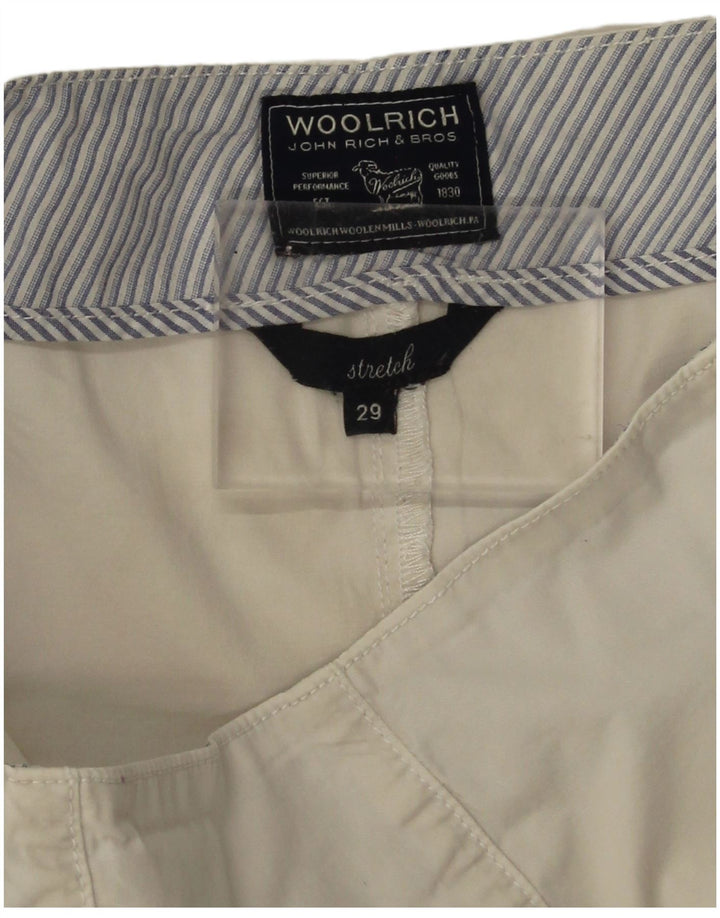 Minigonna elasticizzata da donna Woolrich W29 bianca media