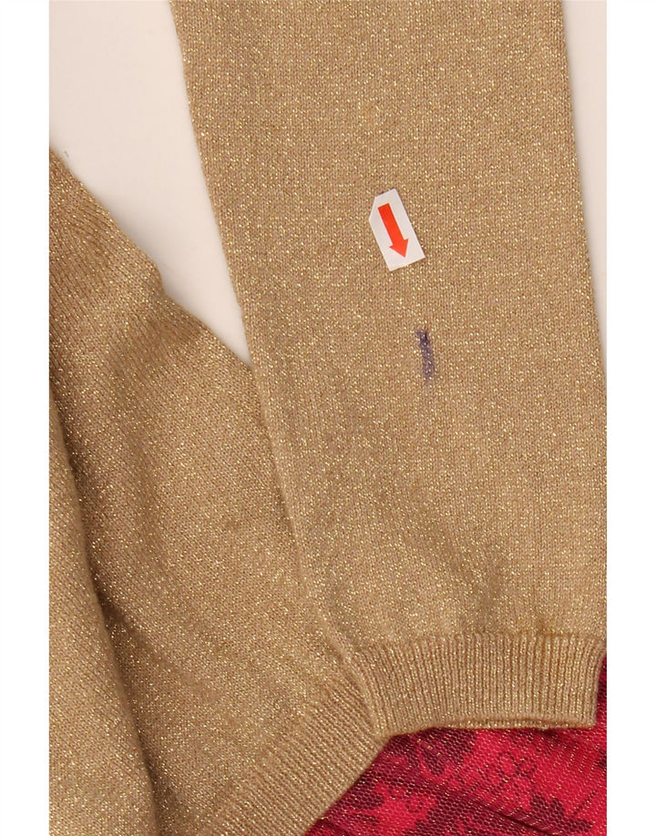 DESIGUAL Vestito maglione grafico per ragazze 9-10 anni in cotone floreale beige