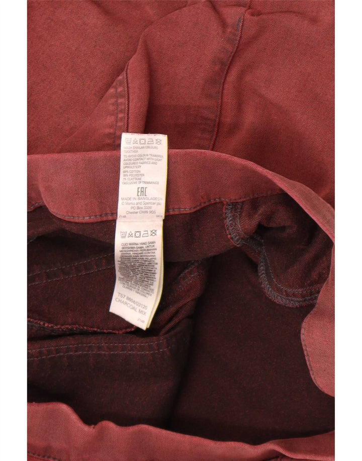 Jeans Jeggings da donna Marks & Spencer UK 12 medio W30 L30 cotone rosso