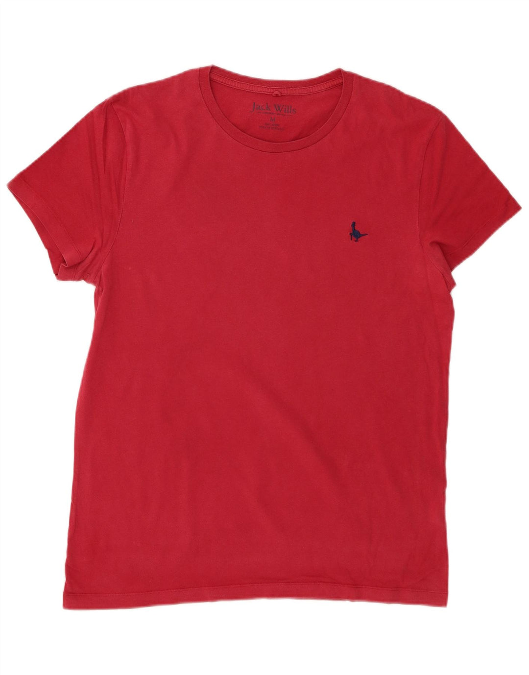 JACK WILLS T-shirt da uomo Top rosso medio in cotone
