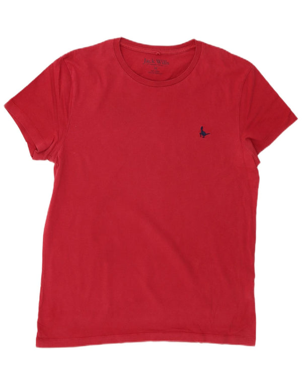 JACK WILLS T-shirt da uomo Top rosso medio in cotone