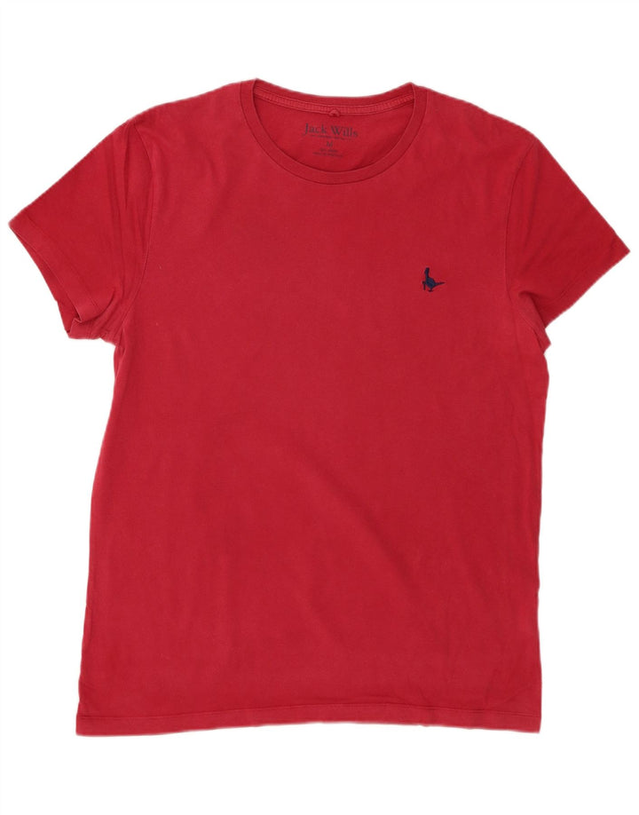 JACK WILLS T-shirt da uomo Top rosso medio in cotone