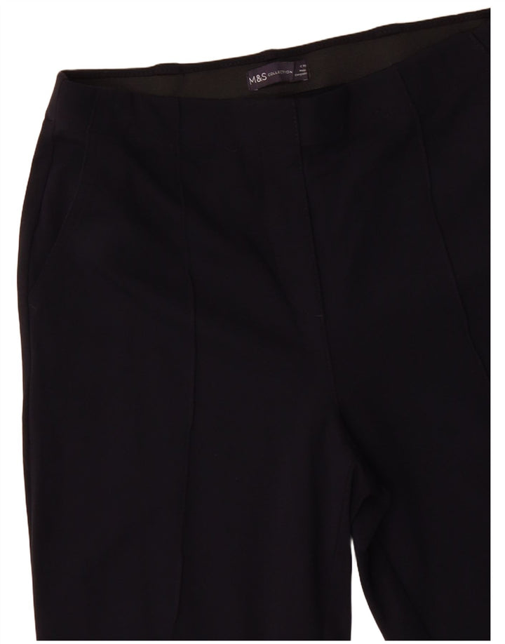 Pantaloni chino da donna MARKS & SPENCER UK 12 medi W30 L31 Blu navy