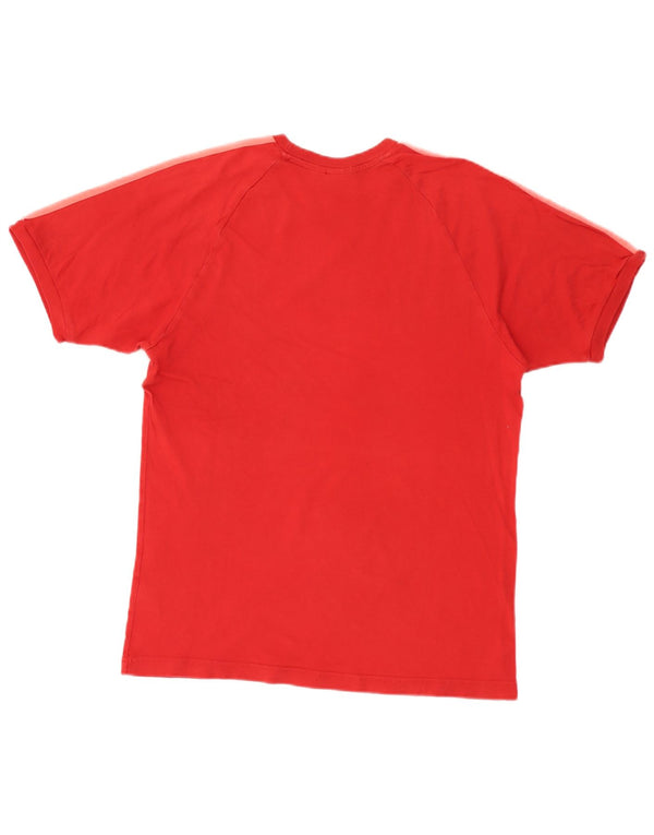 T-shirt da uomo Adidas Top in cotone rosso medio