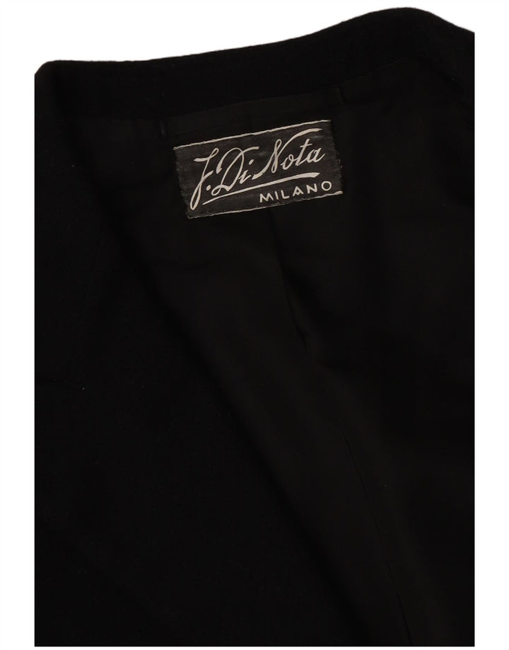 Giacca blazer frac da uomo vintage UK 36 piccola nera