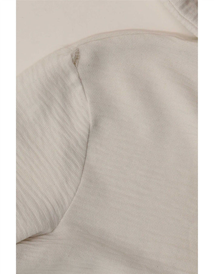 Top Zara da donna a maniche lunghe UK 10 Small bianco