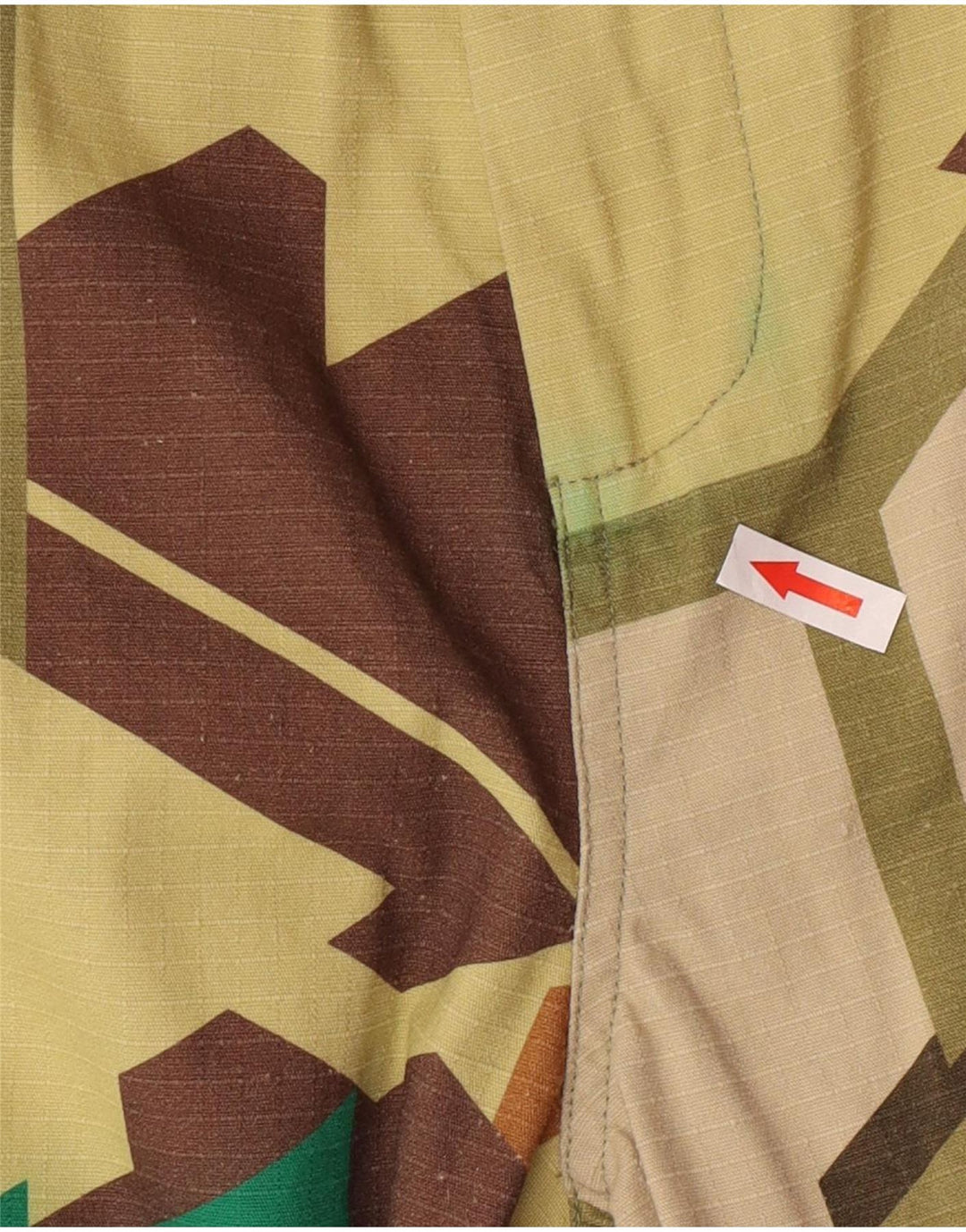 Pantaloni cargo vintage da uomo medi W32 L28 in cotone geometrico multicolore