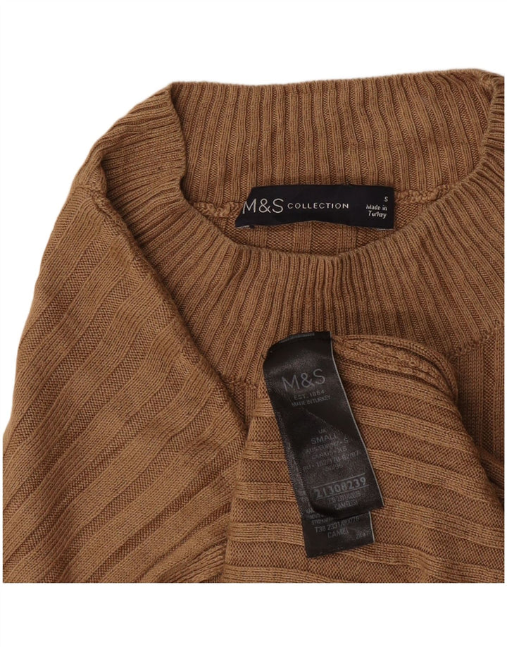 Canotta oversize da donna Marks & Spencer UK 10 piccola in viscosa marrone