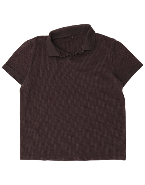 Polo da uomo Hugo Boss 3XL cotone nero
