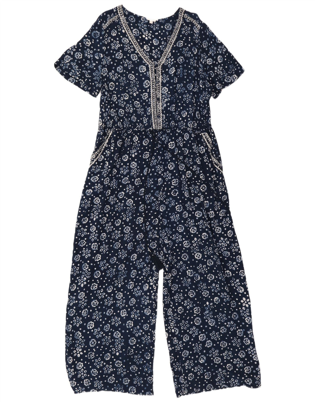 Tuta da donna Monsoon UK 18 XL Blu navy floreale