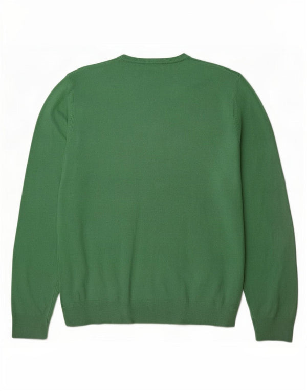 Maglione da uomo con scollo a V Marks & Spencer grande acrilico verde