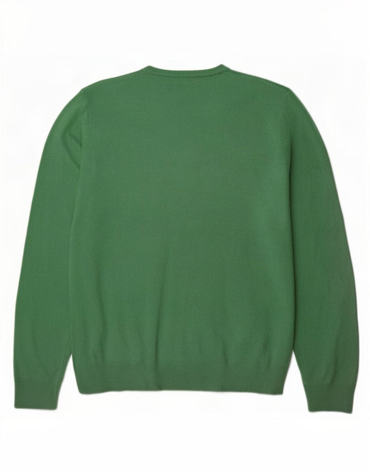 Maglione da uomo con scollo a V Marks & Spencer grande acrilico verde