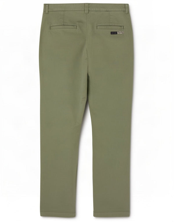 Pantaloni chino slim da donna Superdry UK 12 Medium W30 L29 Verde