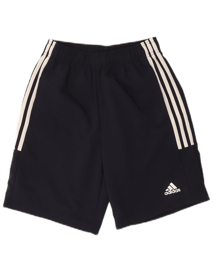 Pantaloncini sportivi da uomo Adidas XS blu navy in poliestere