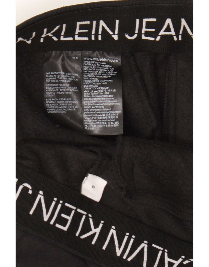 Pantaloni da tuta da uomo Calvin Klein Jeans in cotone nero medio