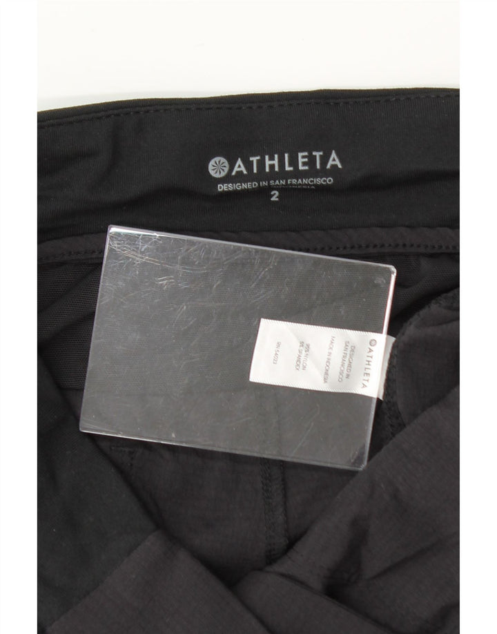 ATHLETA Womens Bermuda Shorts US 2 XS W29  Black Nylon Vintage Athleta and Second-Hand Athleta from Messina Hembry 