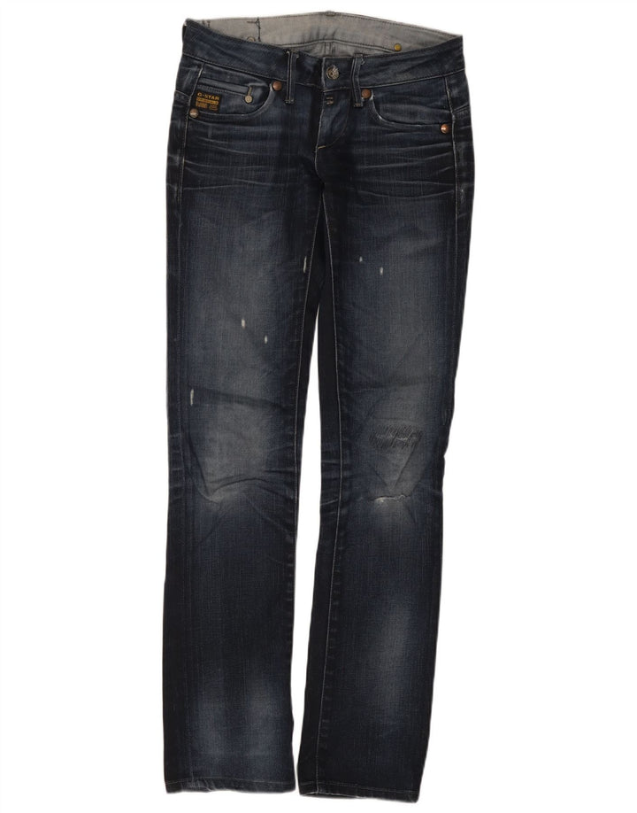 Jeans dritti invecchiati da donna G-Star W28 L32 Blu